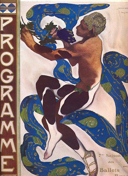 Leon Bakst in the ballet Afternoon of a Faun 1912 oil painting image